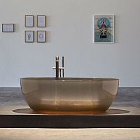 Antonio Lupi Reflex Ванна отдельностоящая, овальная, 167х86х53см, цвет: Nebbia