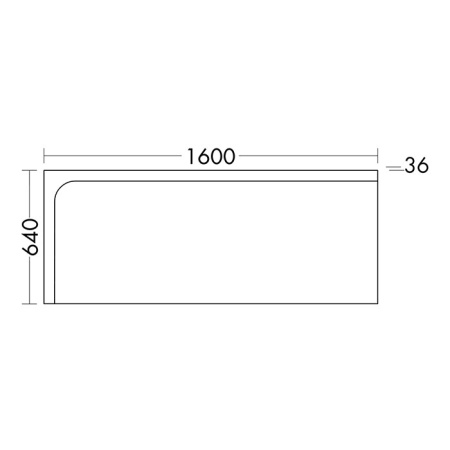 BURGBAD Sinea 1.0  Зеркало  с подсветкой корпус белый 1600х640х36 мм , декор подсветка, 1 сенс выкл снизу,IP24, лампы 20ВТ, левая версия 