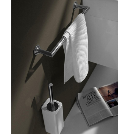 Bertocci Cento Ерш напольный, цвет: белая керамика/хром 