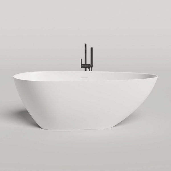 Salini PAOLA  Ванна отдельностоящая 1720х825х600 мм, "Click-Clack" белый, сифон, интегр.слив пер., мат-л: S-Sense, глянцевый, белый 