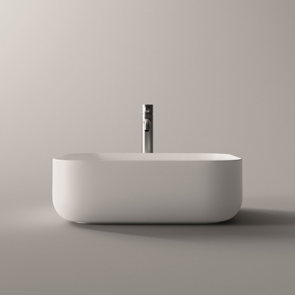 Alice Unica Раковина 50x37хВ16,5, накладная, без отверстия под смеситель, белый глянцевый 