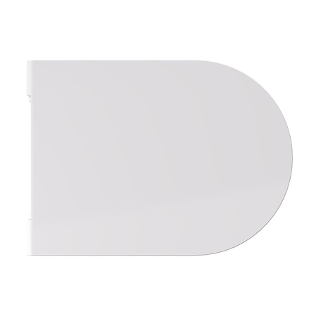 Alice Hide Сиденье с крышкой для унитаза Round, тонкое, с микролифтом, белый глянцевый, крепления хром 