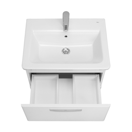 Roca THE GAP ORIGINAL Тумба подвесная 577x412x600 мм. для раковины 600 мм, с 2 ящиками, белый матовый (ZRU9302734) 