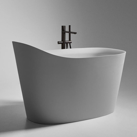 ANTONIO LUPI MASTELLO Ванна отдельностоящая 1350х750х870 мм., с нажимным донным клапаном, сифоном и гибким шлангом, Flumood, цвет белый 