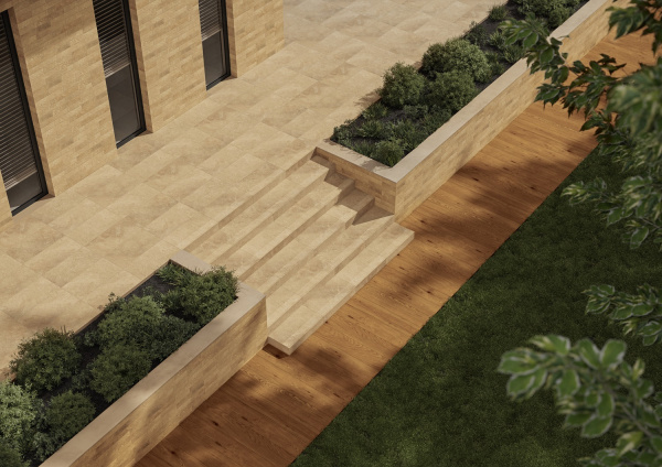 Плитка фасадная Ceramika Paradyz Eremite Beige Elewacja Struktura Mat 40x6,6 (0,79) 