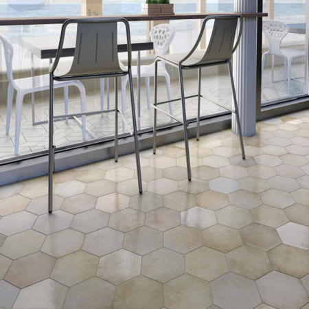 Плитка керамическая напольная 24955 HERITAGE HEXÁGONO Wheat 17,5х20 см 