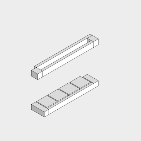 Effegibi Держатель для полотенец и полка из осины 