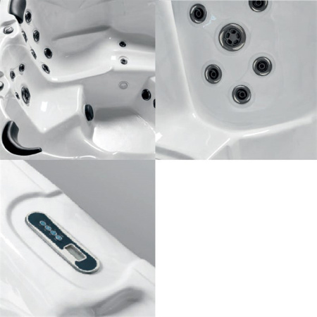 TREESSE PAROS Минибассейн 2010х2010х860 мм., отдельностоящий, с панелями, с крышкой, цвет белый 