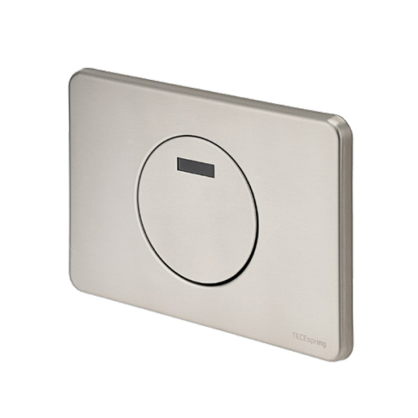 TECEspring SL Электронная панель смыва, кругл. клав., нерж. сталь, сатин, с покрытием против отпечатков пальцев 