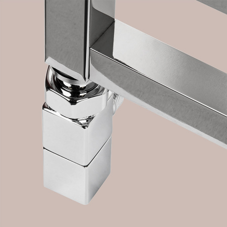 Irsap TOLE Комплект для монтажа водяного полотенцесушителя (трубка с эксцентриком 1/2" и декоративная накладка), цвет: хром 