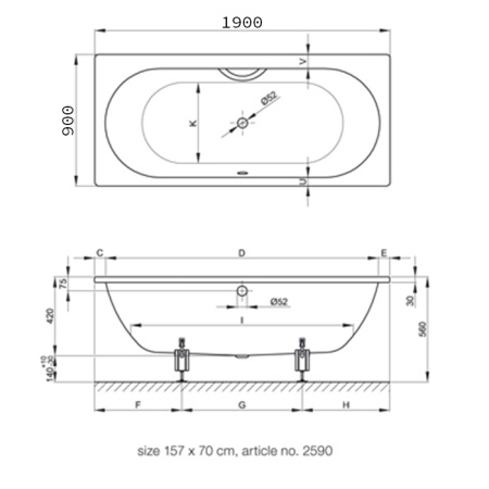 BETTE Ножки для ванны (комплект) (продаем только с ваннами!) 