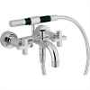 CISAL Barcelona Смеситель настенный для ванны/душа с ручной лейкой,держателем и шлангом, цвет хром, цвет хром