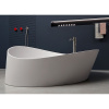 ANTONIO LUPI DUNE Ванна отдельностоящая 1720х1680х645 мм., с нажимным донным клапаном, сифоном и гибким шлангом, Cristalplant, цвет белый 