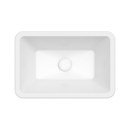 GLOBO Lavabi d'arr Встроенная под столешницу раковина с переливом CORTONA, 60х40хh19см, без отв-я под смеситель, крепеж в комплекте, цвет белый 