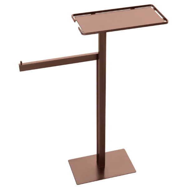 Стойка напольная с полкой и полотенцедержателем COPPER BRUSHED 