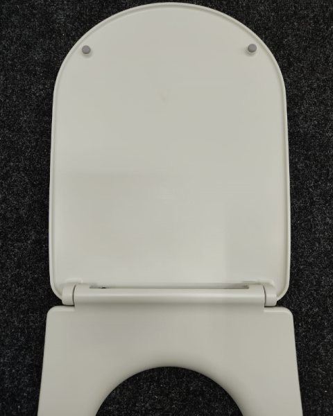 Kerasan Nolita Сиденье для унитаза SLIM быстросъемное, цвет Grigio matt, петли хром (микролифт) 