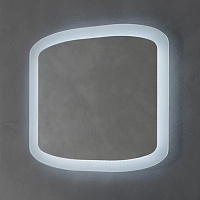 Burgbad Ella Зеркало с подсветкой 70x64 см, сенсорный выкл., цвет белый