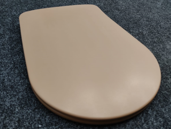 Kerasan Nolita Сиденье для унитаза SLIM быстросъемное, цвет Bruno matt, петли хром (микролифт) 