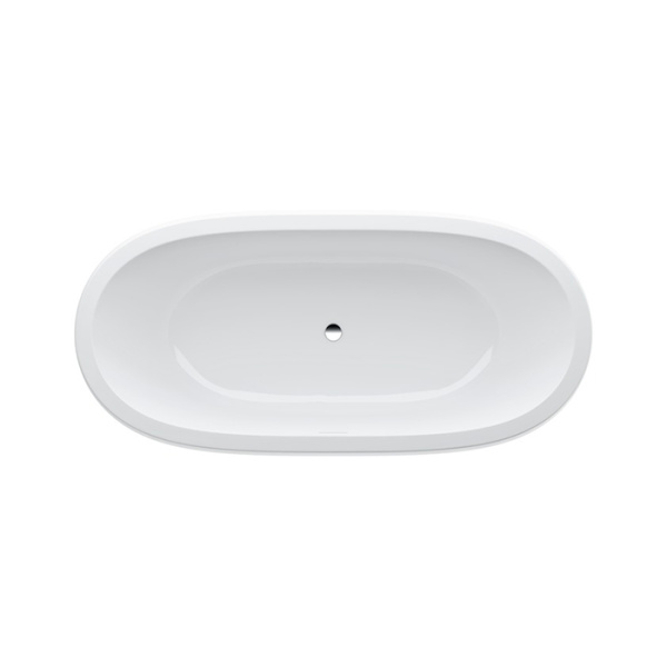 Laufen Alessi One Ванна 1830x870x460мм, свободностоящая, овальная, с слив-переливом, материал: композит, цвет: белый  (ВРЕМЕННО не поставляем!) 