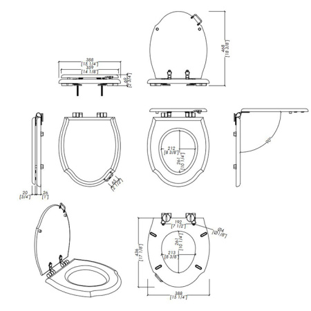 Devon Westminster Сиденье для унитаза из мдф, цвет: черный полу глянцевый/петли хром  (микролифт) цвет:deep black 