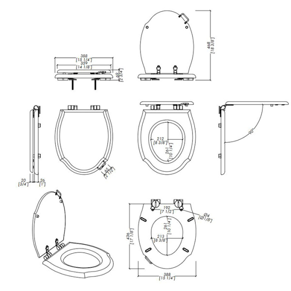 Devon Westminster Сиденье для унитаза из мдф, цвет: черный полу глянцевый/петли хром  (микролифт) цвет:deep black 