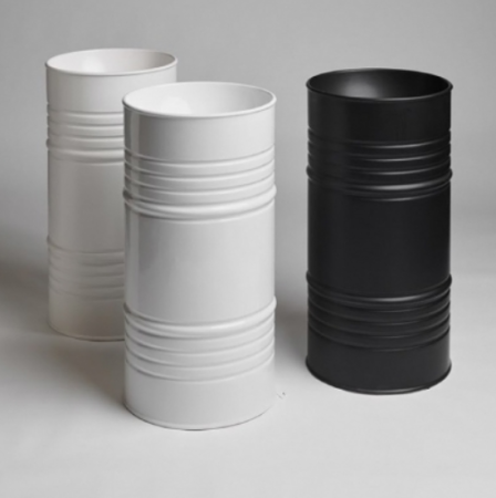 Kerasan Artwork Раковина свободностоящая "BARREL" d 45,H 90 см, без отв под смеситель. слив в стену, цвет Nero matt 