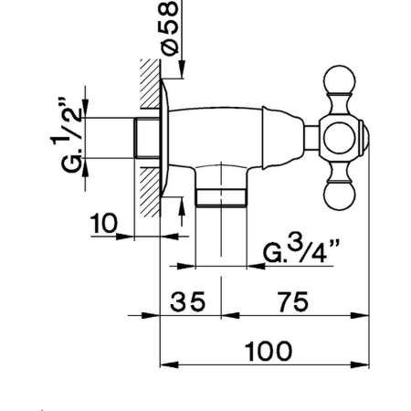 CISAL Arcana Ceramic Кран, цвет хром 