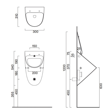 Catalano Сифон для писсуара 