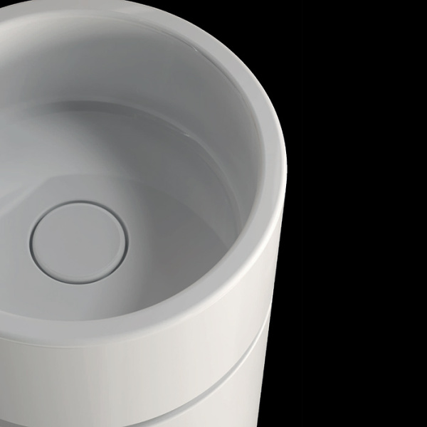 Kerasan  Oke Пьедестал для раковины 5540,слив в пол с креплением WB5N, цвет: белый матовый 