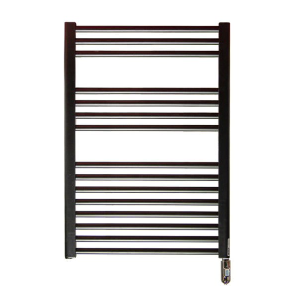 Irsap Ares Полотенцесушитель эл-ий 580x818x30мм (15 трубок-2 промежутка), мощность: 400 ватт, с выкл хром, провод: 1200мм, цвет: черный матовый(К1) 