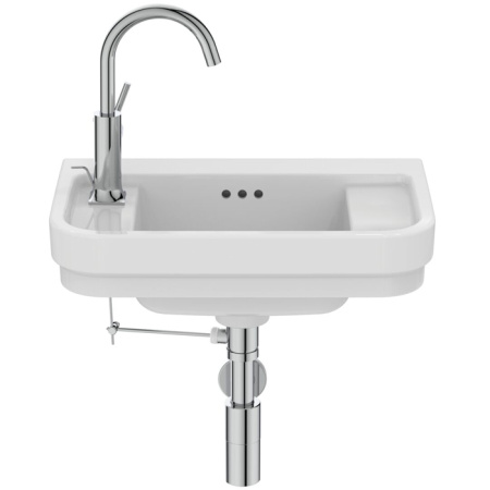 Ideal Standard Calla Раковина 500х320xh180 мм, подвесная, с отв. под смес. слева и переливом, с крепежом цвет: белый глянец 