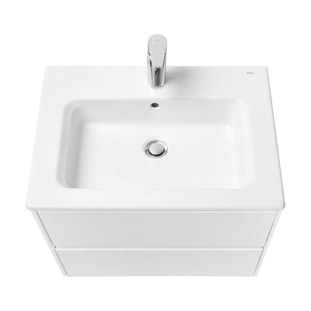 Roca ONA Тумба подвесная 585x450x565 мм. для раковины 600 мм, с 2 ящиками, белый матовый 