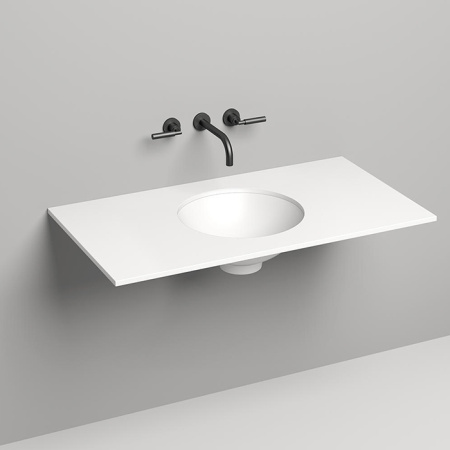 SALINI Столешница 1000х500х15 мм, из материалв S-Stone, цвет белый матовый 