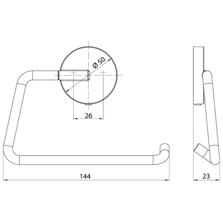Emco Round Держатель туалетной бумаги без крышки, цвет хром 