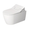 DURAVIT Me by Starck Унитаз подвесной безободковый 570х370 мм,  для крышки-биде Sensowash, с креплением, цвет белый