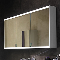 Burgbad Yso Зеркальный шкаф 122x65.6 см, с подсветкой, цвет белый матовый