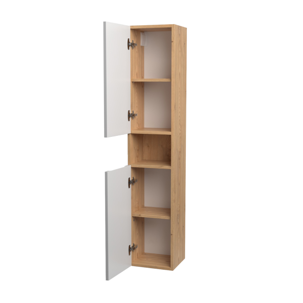 Шкаф навесной Дион, Белый мат/Дуб 150 