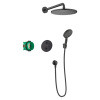 HG Croma Душ. система hansgrohe Croma 280 1jet скрытого монтажа, с термостатом Ecostat S, мат черный матовый