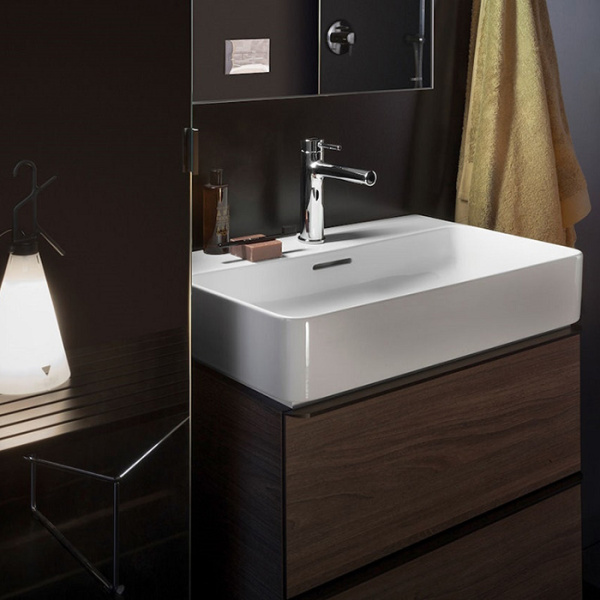 Laufen VAL Раковина 450х420х155мм с 1 отв. под смеситель, цвет: белый (последние 2шт продаем с базами 4.1010.2.160) 