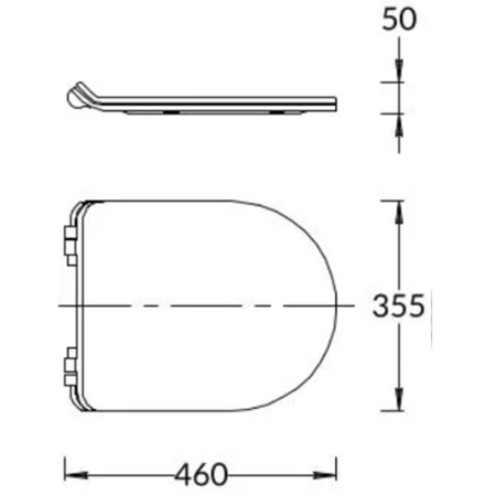 Kerama Marazzi Сиденье PLAZA Modern для подвесного унитаза, быстросъемное с softclose, белое глянцевое 
