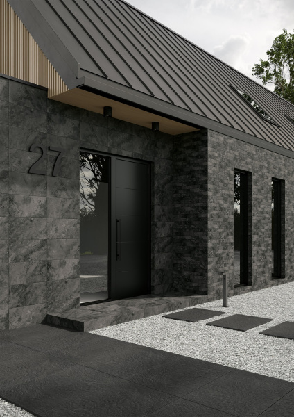 Плитка фасадная Ceramika Paradyz Ardis Dark Elewacja Struktura Mat 40x6,6 (0,79) 