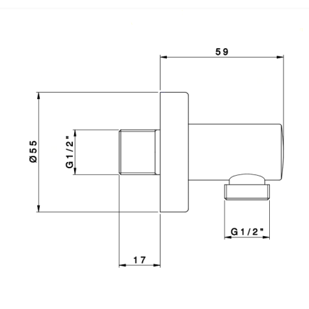 Nicolazzi Doccia Выпуск для душа, цвет: хром 