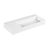 AZZURRA ELEGANCE Squared Раковина подвесная/накладная  102х46х12.5см без отв. под смеситель , цвет белый
