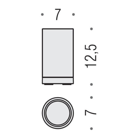 Colombo Nordic Стакан настольный, цвет: хром 
