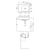 SIMAS Top e lavabi d'arredo раковина накладная/подвесная 65х45 с 1  отв. под смеситель правая ,цвет белый 