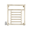 Devon&Devon Jupiter 3 Полотенцесушитель электрический 660x685x143 мм., термостат (белый) слева, цвет светлое золото