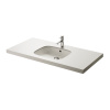 TOTO PUBLIC Раковина 540x460x167мм, встраиваемая снизу, без отв.под смеситель, с переливом, CeFiONtect, цвет:  белый 
