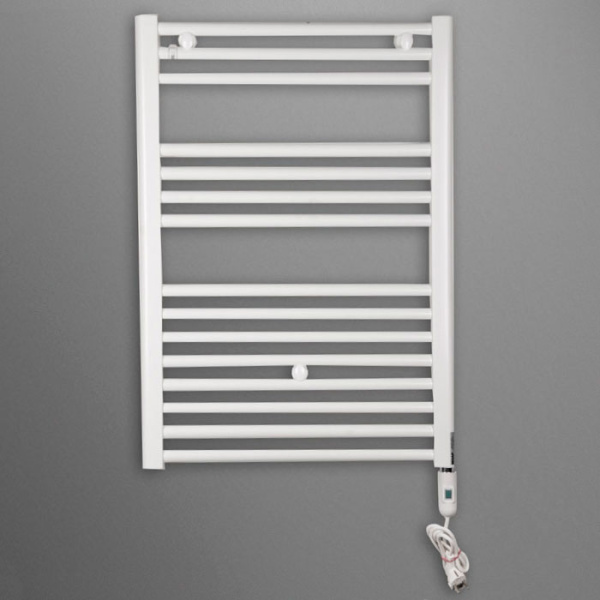 Irsap Ares Полотенцесушитель эл-ий 580x818x30мм (15 трубок-2 промежутка), мощность: 400 ватт, с выключателем белым, провод: 1200мм, цвет: белый (01) 