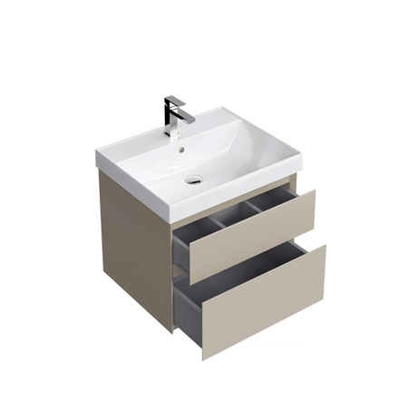 Kerama Marazzi Тумба CUBO подвесная с ящиками 60, лимо матовая 