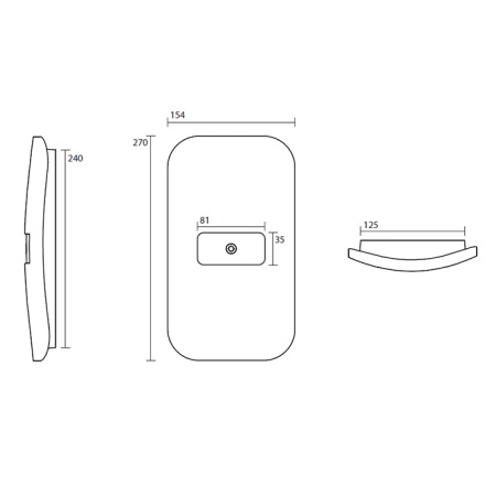 Kerasan Artwork Пластина закрывающая отверстие в стену Moloco + Fix, цвет Nero Matt 